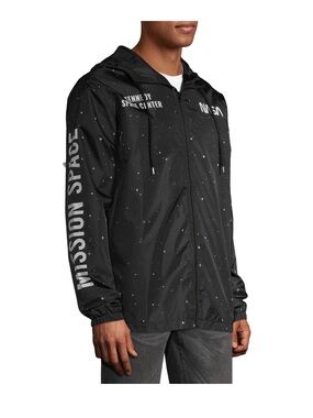 Hyper Space NASA Kennedy Space Center Hooded Windbreaker Jacket